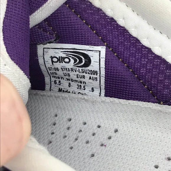 Piro Women’s Cheerleading LSU Tigers Sneaker Shoes Purple White Size 8 - Picture 9 of 9